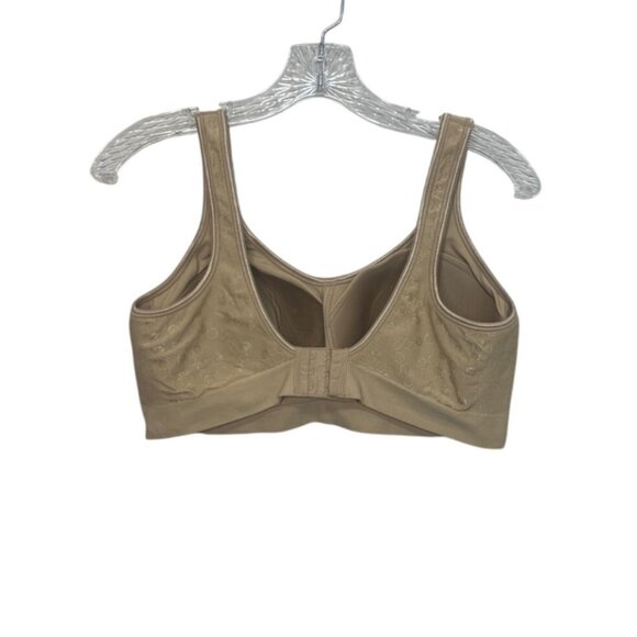 Bali Comfort Revolution Full Coverage Bra XL Beige 3488 Wireless Everyday - Picture 2 of 6